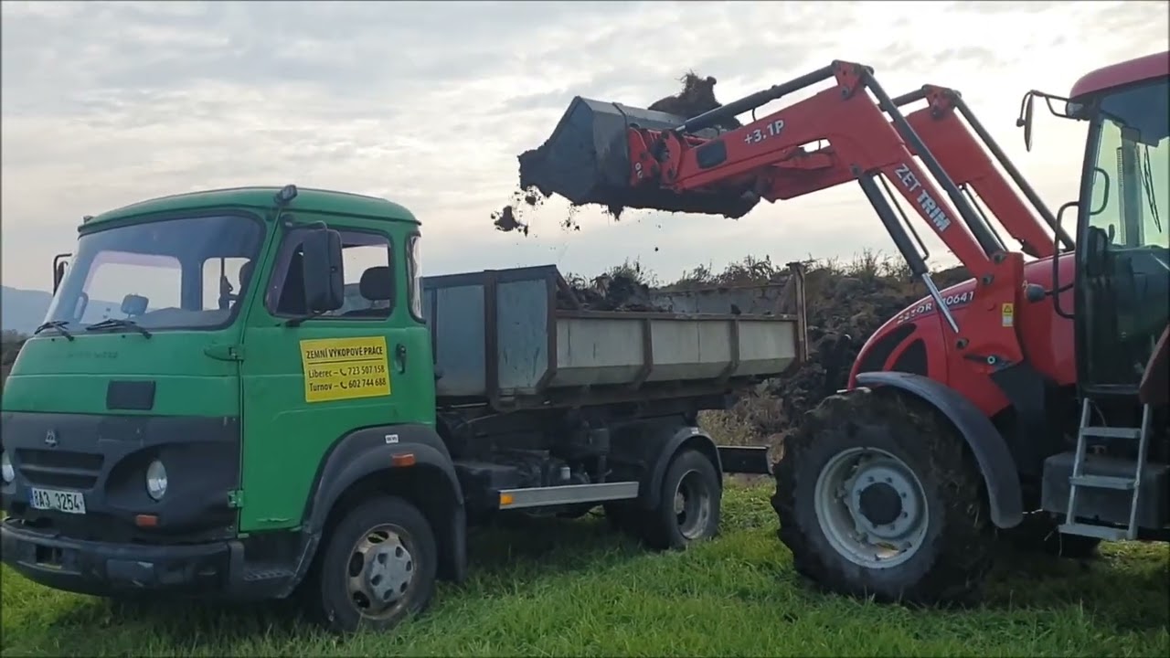 Odvoz Hnoje Zetor 10641 Avia A 75 a Zetor 7011 s 7 tunou
