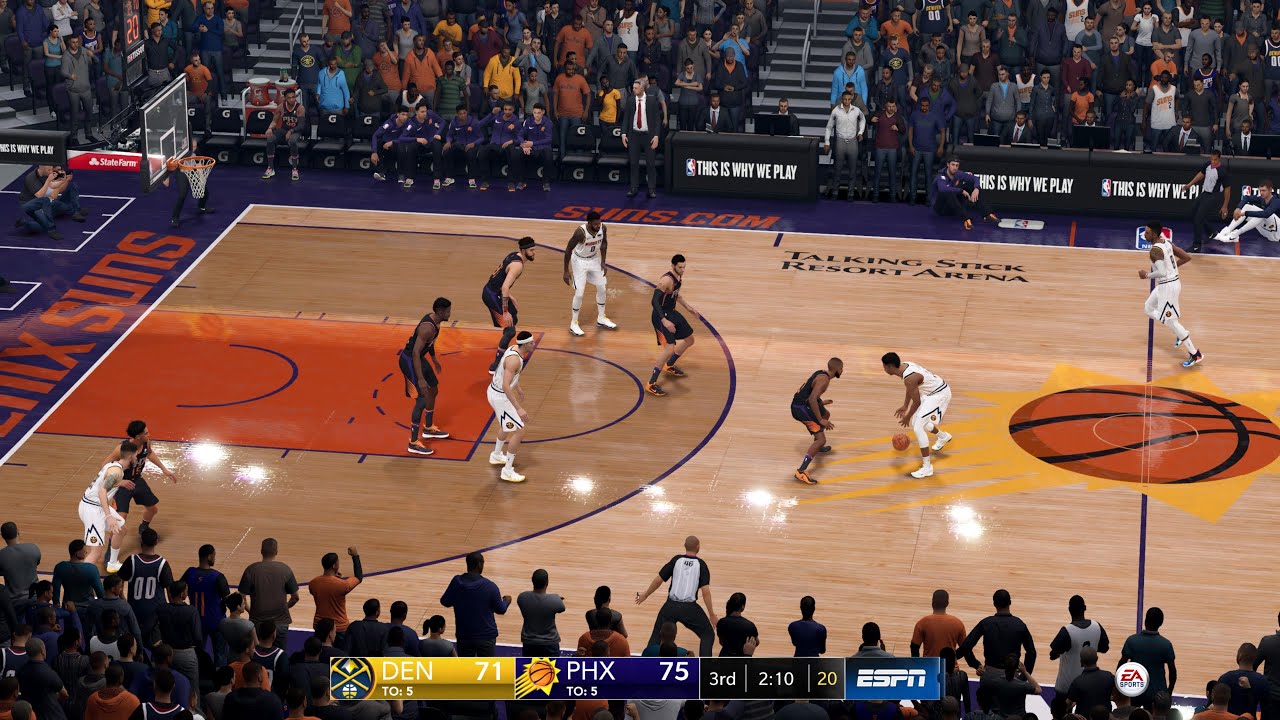 NBA LIVE 22 Rosters Nuggets vs Suns Full Game