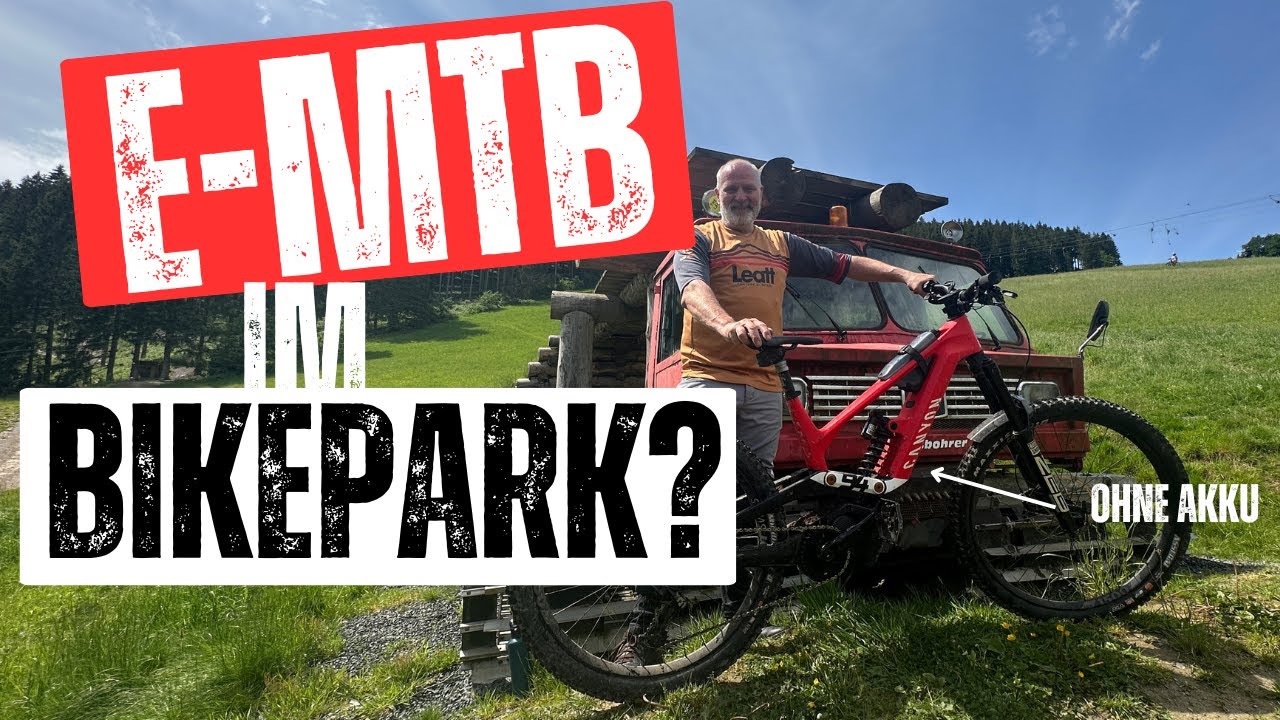 Mit E-MTB im Bikepark? Canyon Torque:ON Roczen ohne Akku, das ultimative Downhill-Bike?
