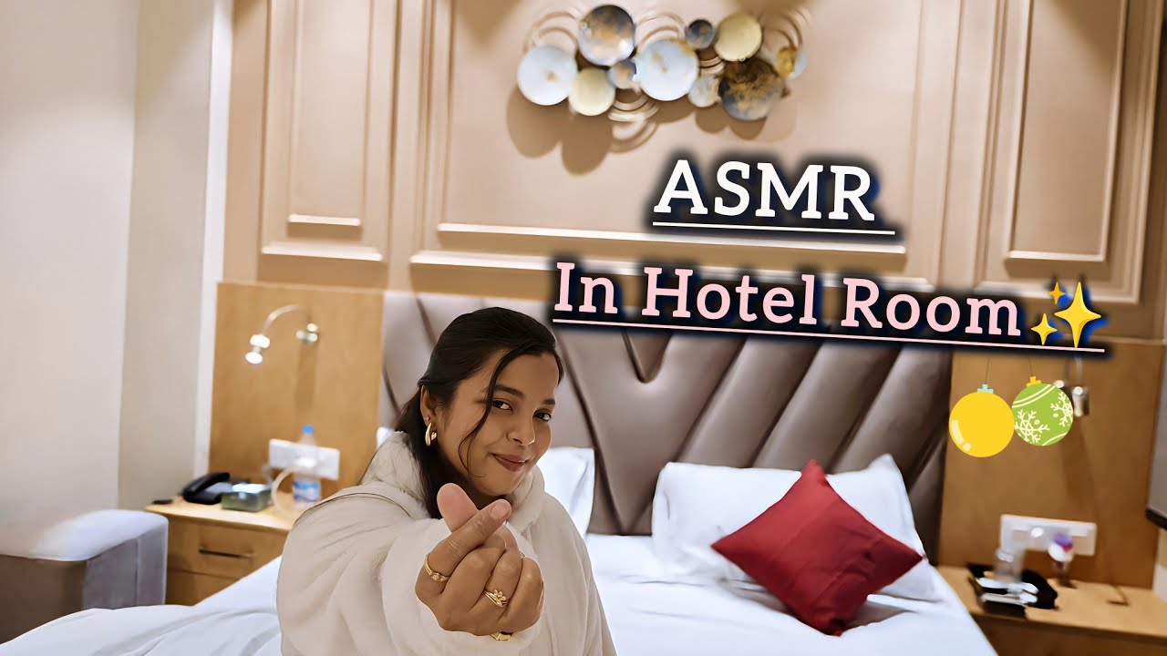 Indian ASMR Vlog • In Hotel Room✨ | Best Hotel Room Tour In Ujjain💜Honest { Vacation on New Year } 🌹