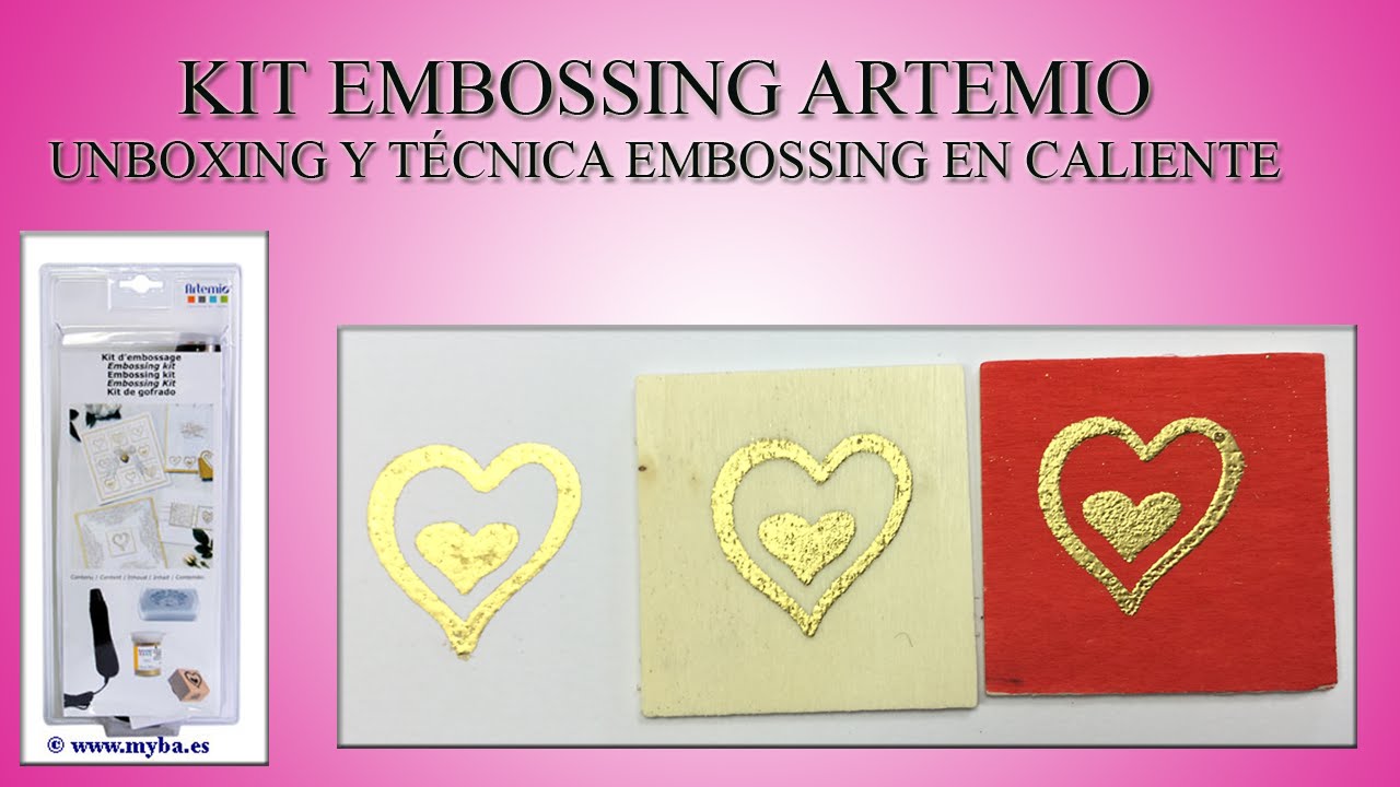 Kit embossing en caliente Artemio, unboxing y técnica cómo usarlo