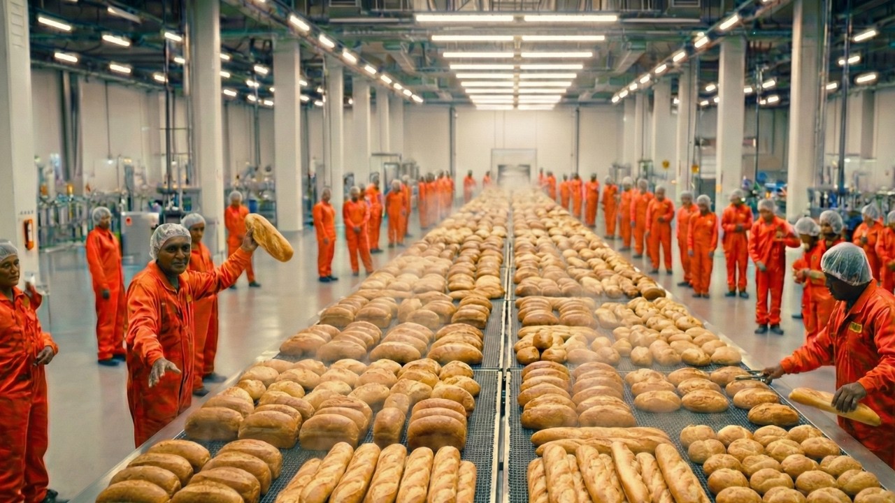 How Modern Bread Is Baked | Inside a Mega Production Line 🍞