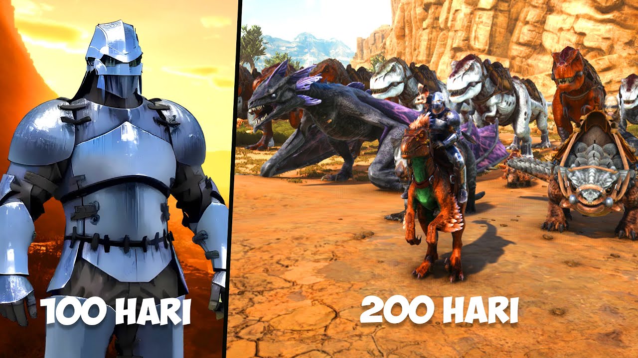 BERTAHAN HIDUP 200 HARI DI ARK SURVIVAL EVOLVED SCORCHED EARTH