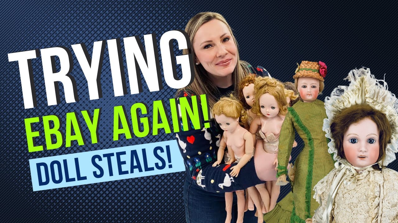 LISTING DOLLS FOR $1.00 AUCTIONS ON EBAY | CLEANING + RESTORING CISSY DOLLS | FRENCH FASHION REVEAL
