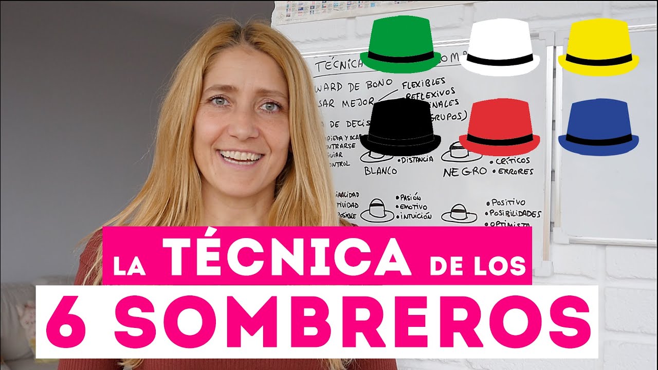 La TéCNICA de los 6 SOMBREROS. Piensa de forma más efectiva.