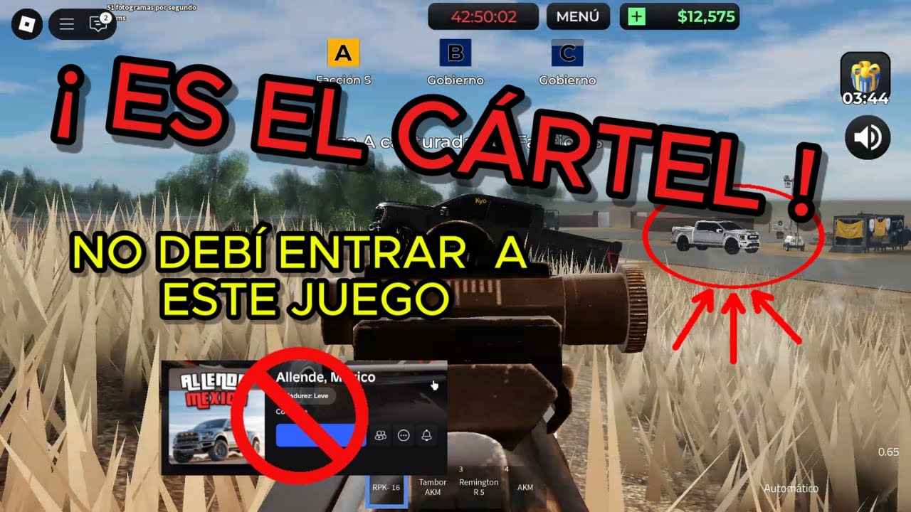 ¡Me topé con el CÁRTEL en ROBLOX. Allende, México! 😱 |
