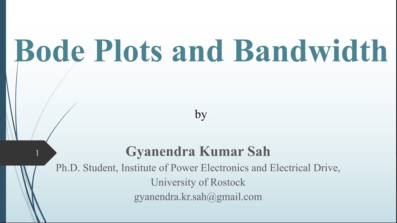 Bode Plot and Bandwidth Tuning