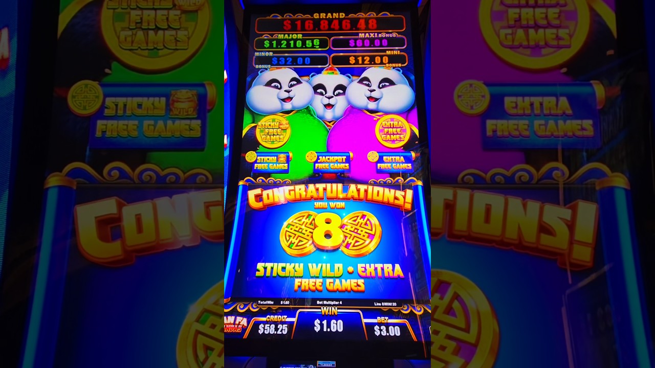 SAN FA PANDA 🐼 #Casino #Slots #bonus #vegas #slot #slotmachine #jackpot #gambling #Conan #momummy