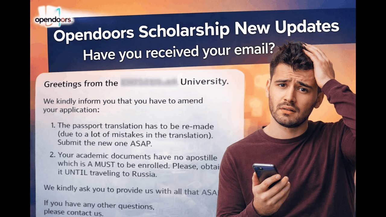 Open Doors Scholarship Latest News | Email Notification & What to Do