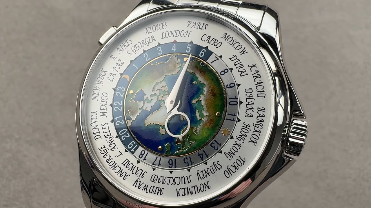 Patek Philippe Мировое время 5131/1P-001 | Шедевр из платины и перегородчатой ​​эмали