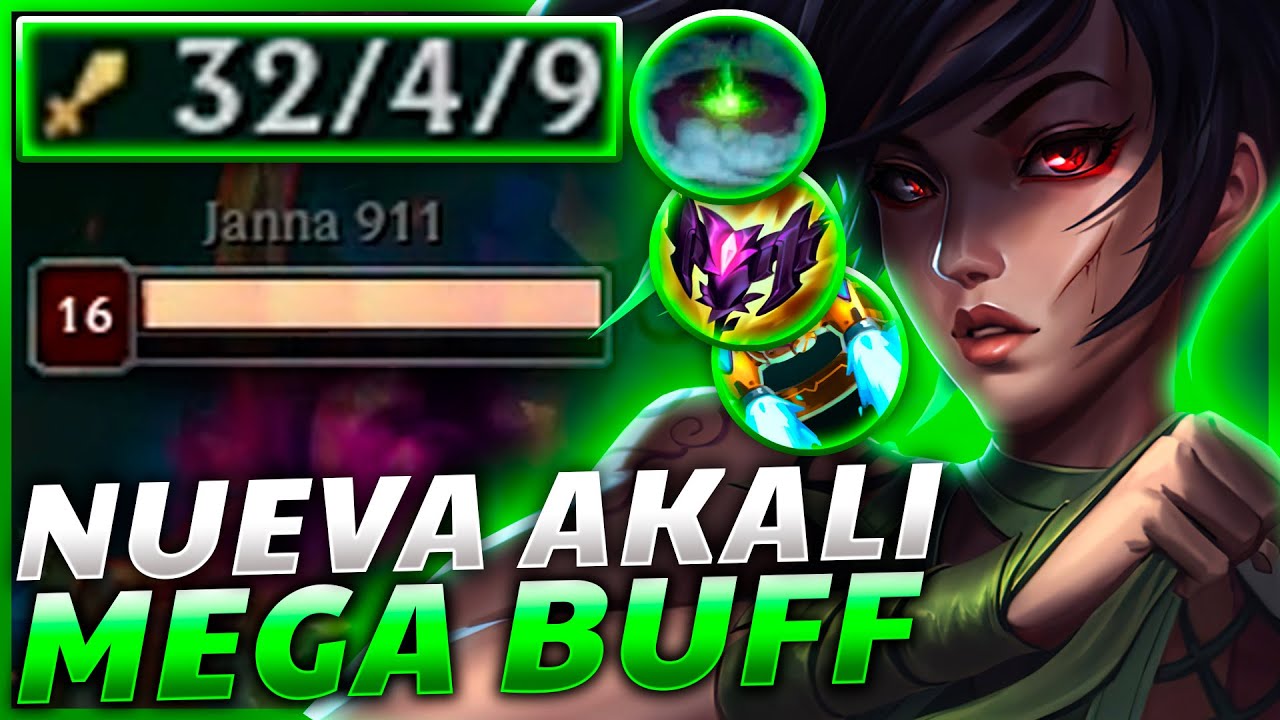 💀¡CONSIGO +32 KILLS con el NUEVO BUFFAZO a AKALI y SU BUILD MÁS TERRORIFICA! *AKALI GAMEPLAY*