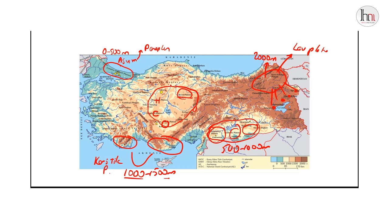 12-) Türkiye'nin Platoları