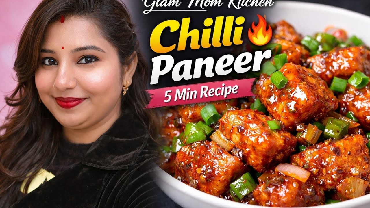 “Crispy Chilli Paneer Recipe in 5 Minutes | Homemade Chili Paneer”