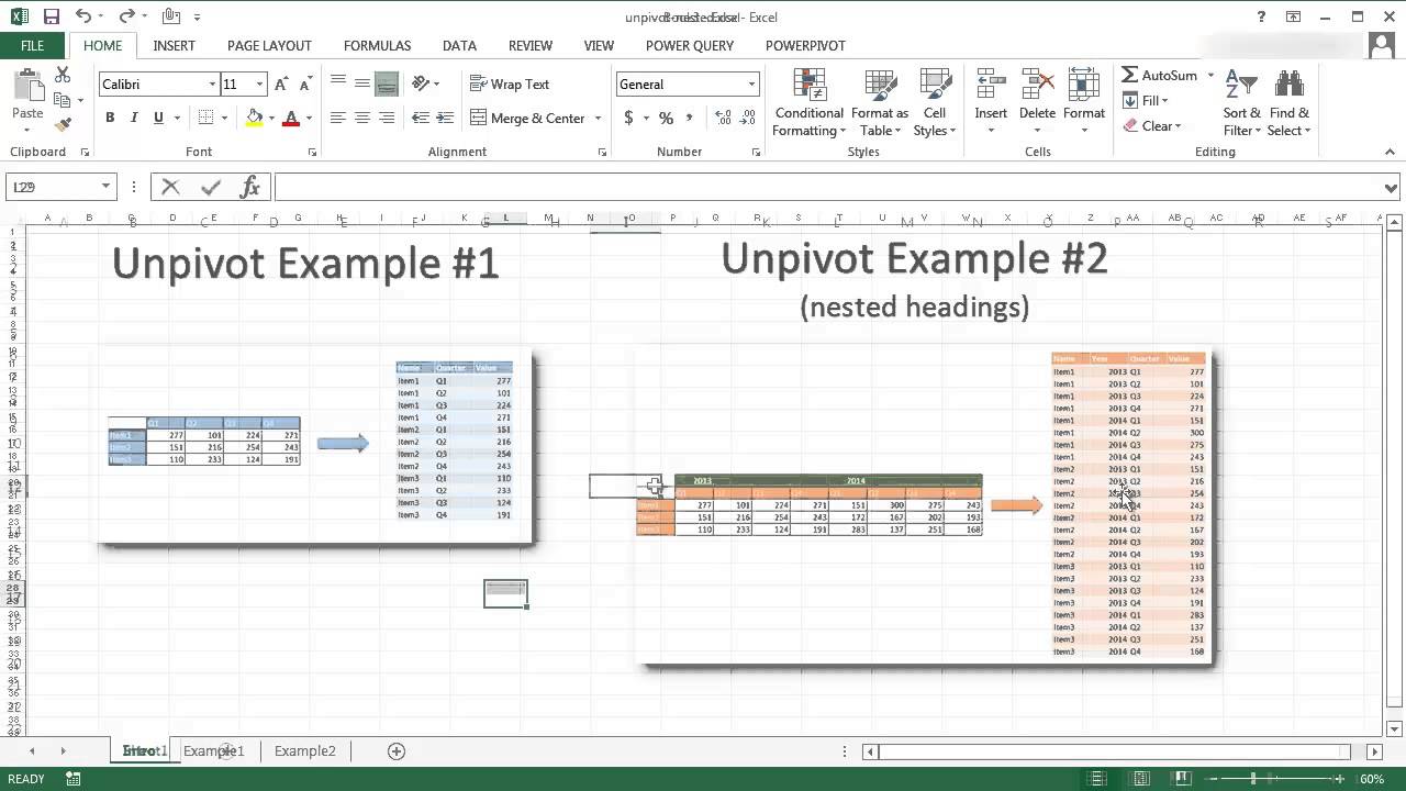 Use the Unpivot Feature in Power Query