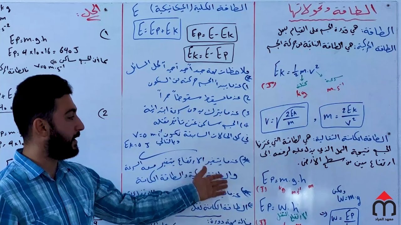شرح درس الطاقة وتحولاتها - فيزياء - تاسع سوريا