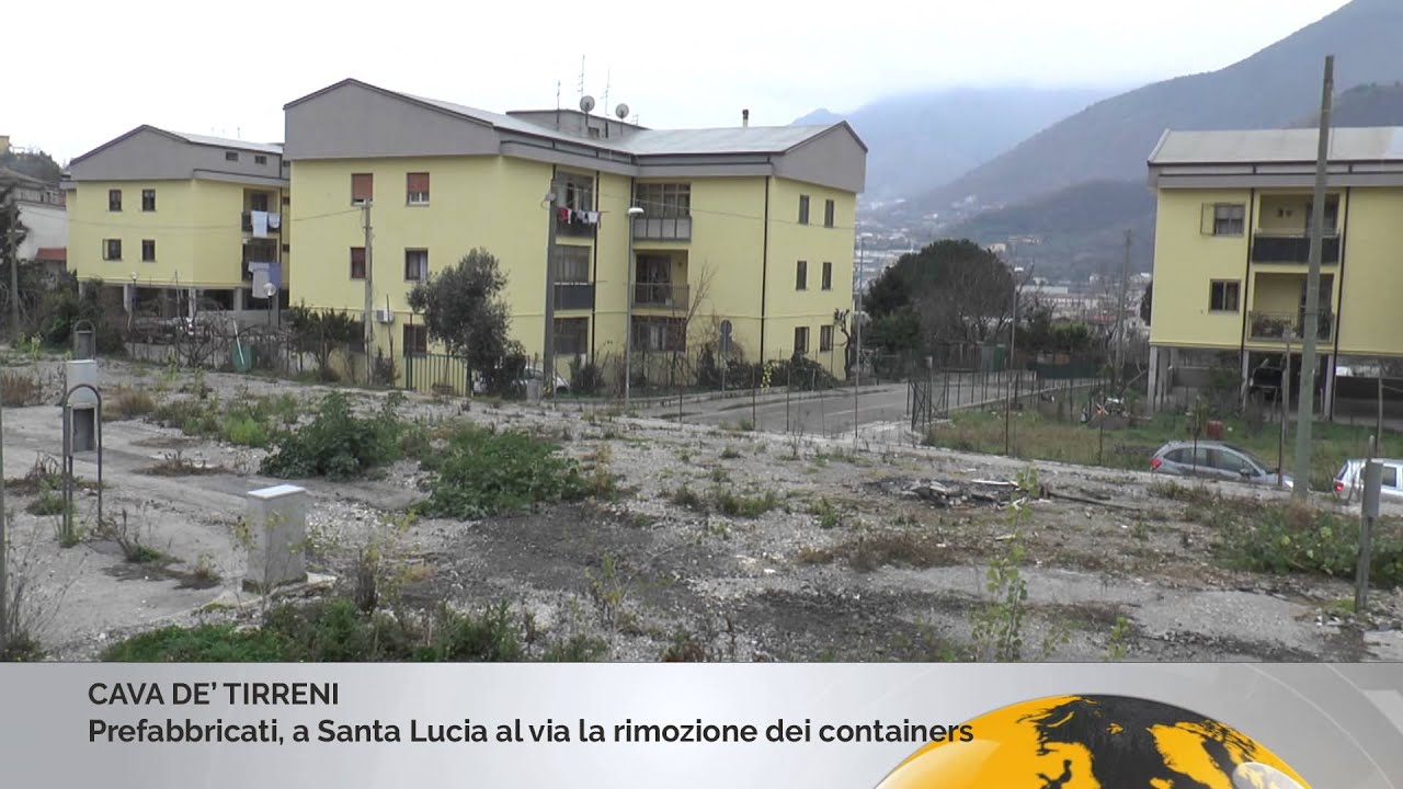 Cava de' Tirreni: al via la rimozione dei prefabbricati da Santa Lucia