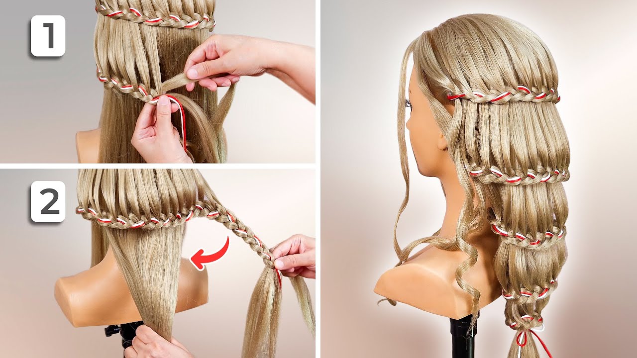 Unique Spiral Lace Braid Tutorial (Works with Thread and Ribbon)