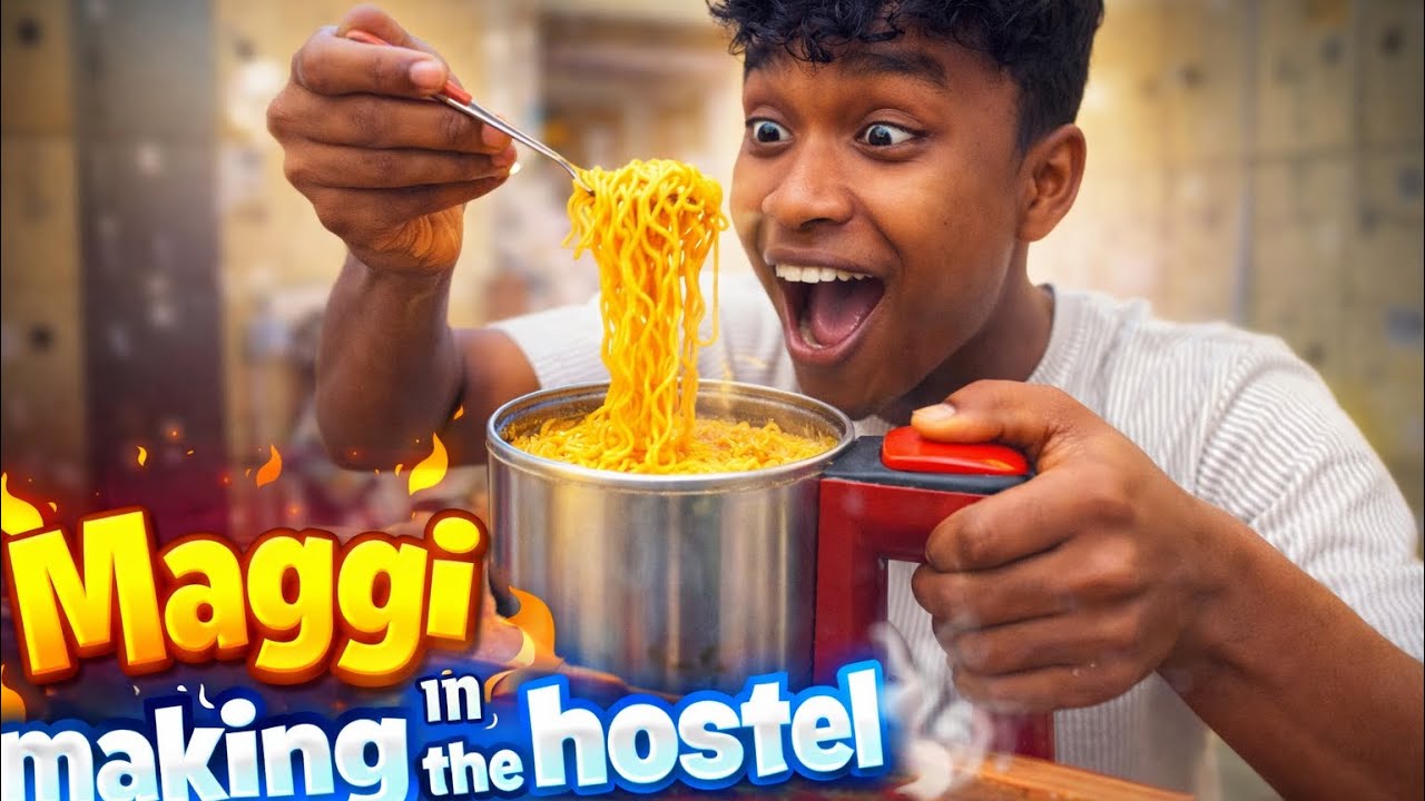 Maggi in the hostel 😋🥳. #maggi #making #solo #vlogger #dailyvlog.