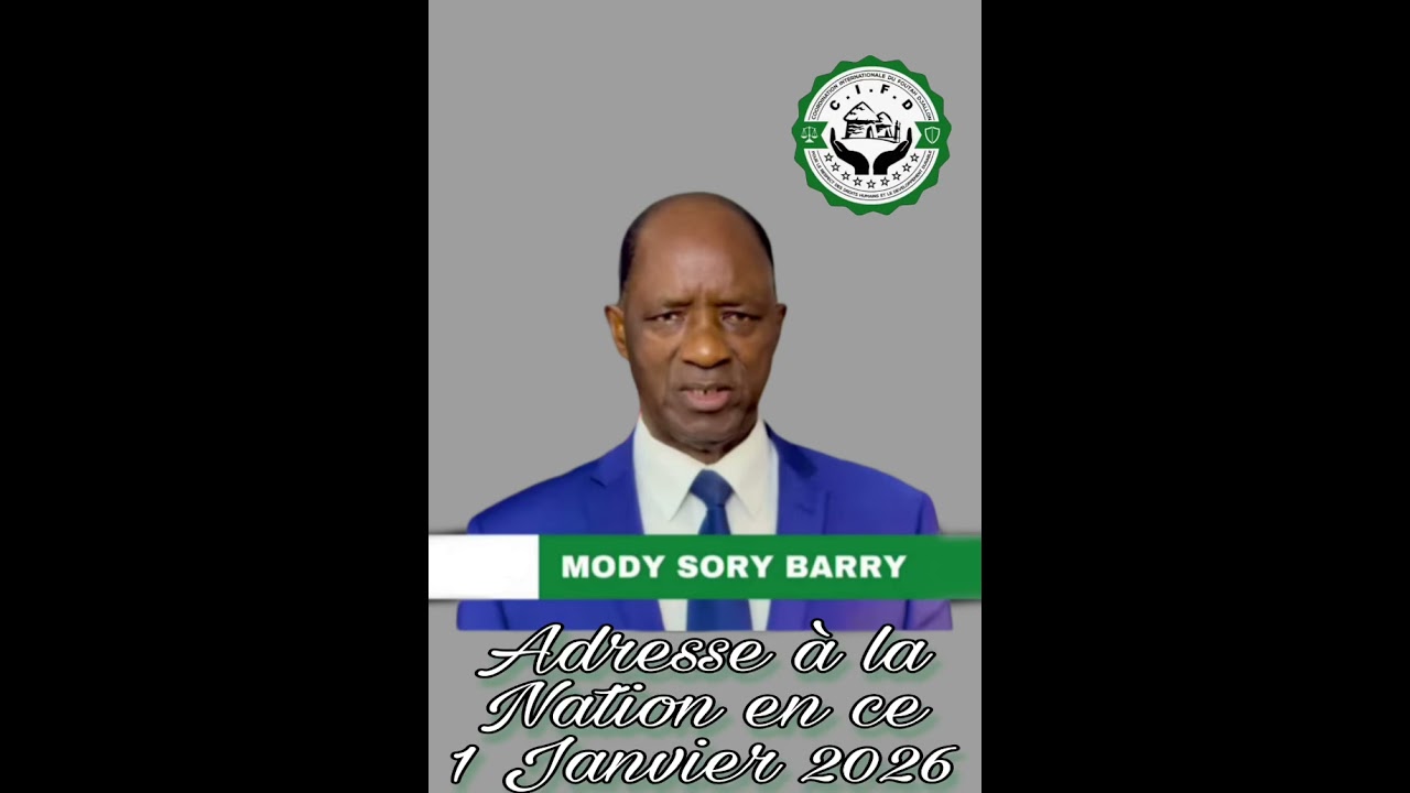 Adresse à la Nation du Président Mody Sory Barry.En français, maninka et sousou 