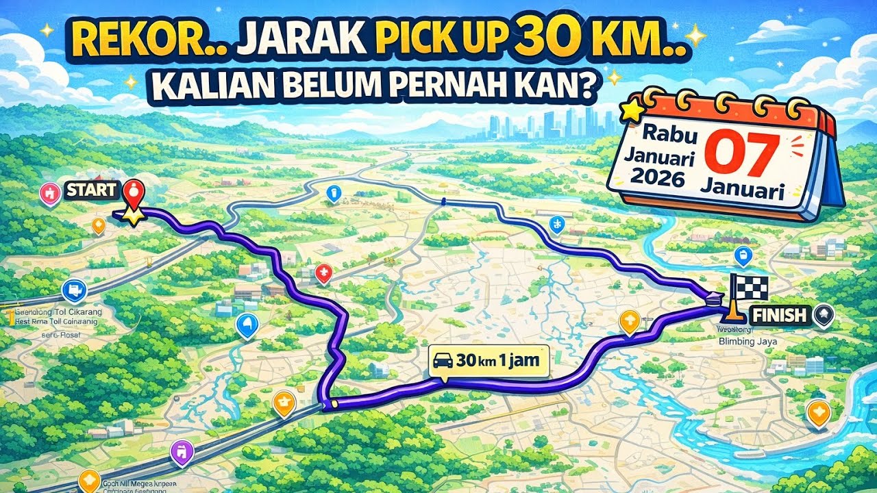 REKOR.. JARAK PICK UP 30 KM.. KALIAN PASTI BELUM PERNAH | Rabu 07 Januari 2026