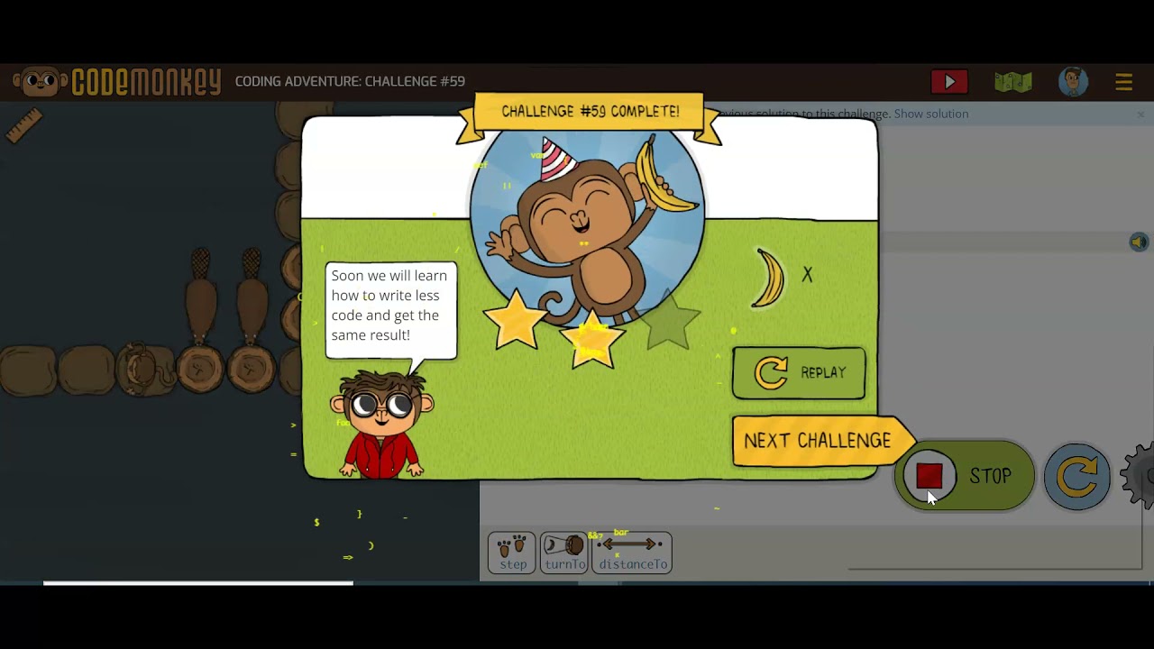 Code Monkey Adventure Challenges 58-60