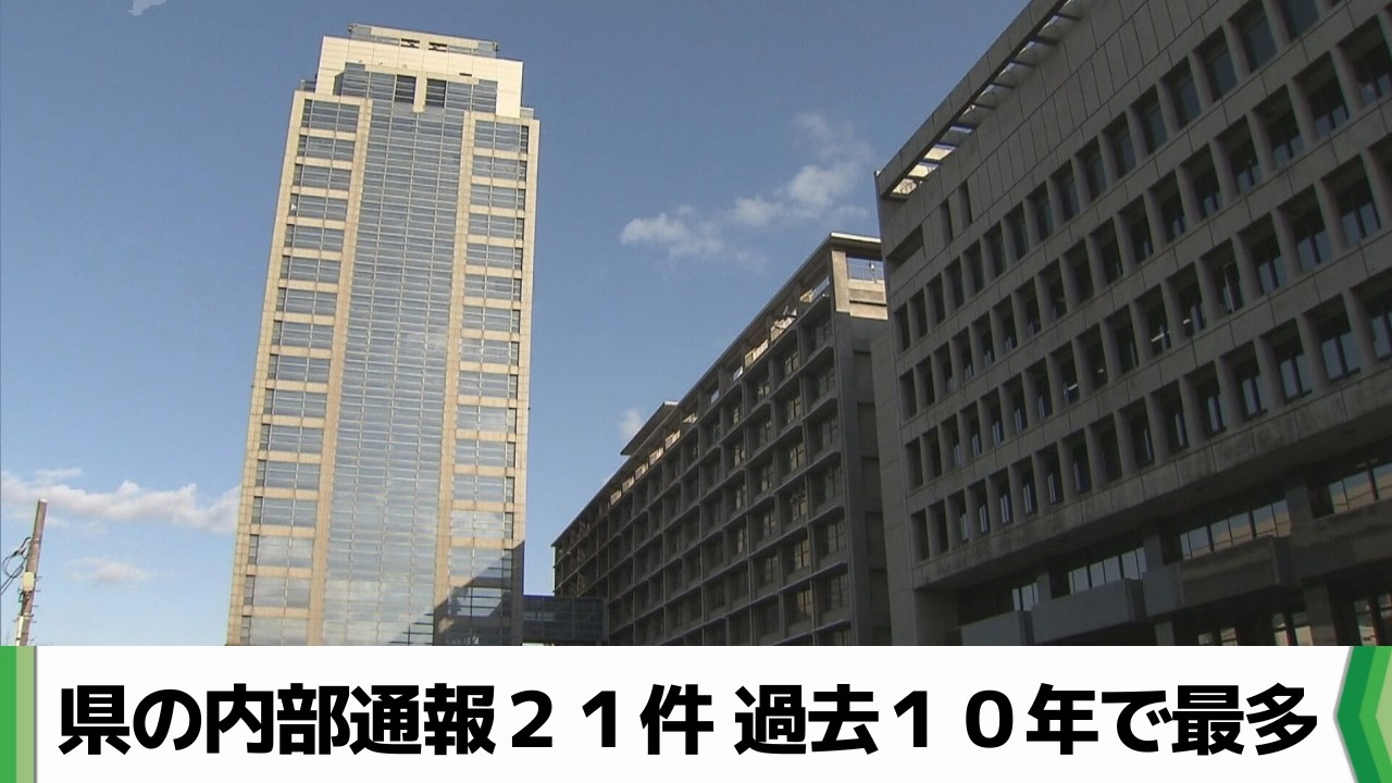 「制度自体が浸透」２０２４年度の千葉県の内部通報は２１件　前年度の７倍に（2026.03.02放送）