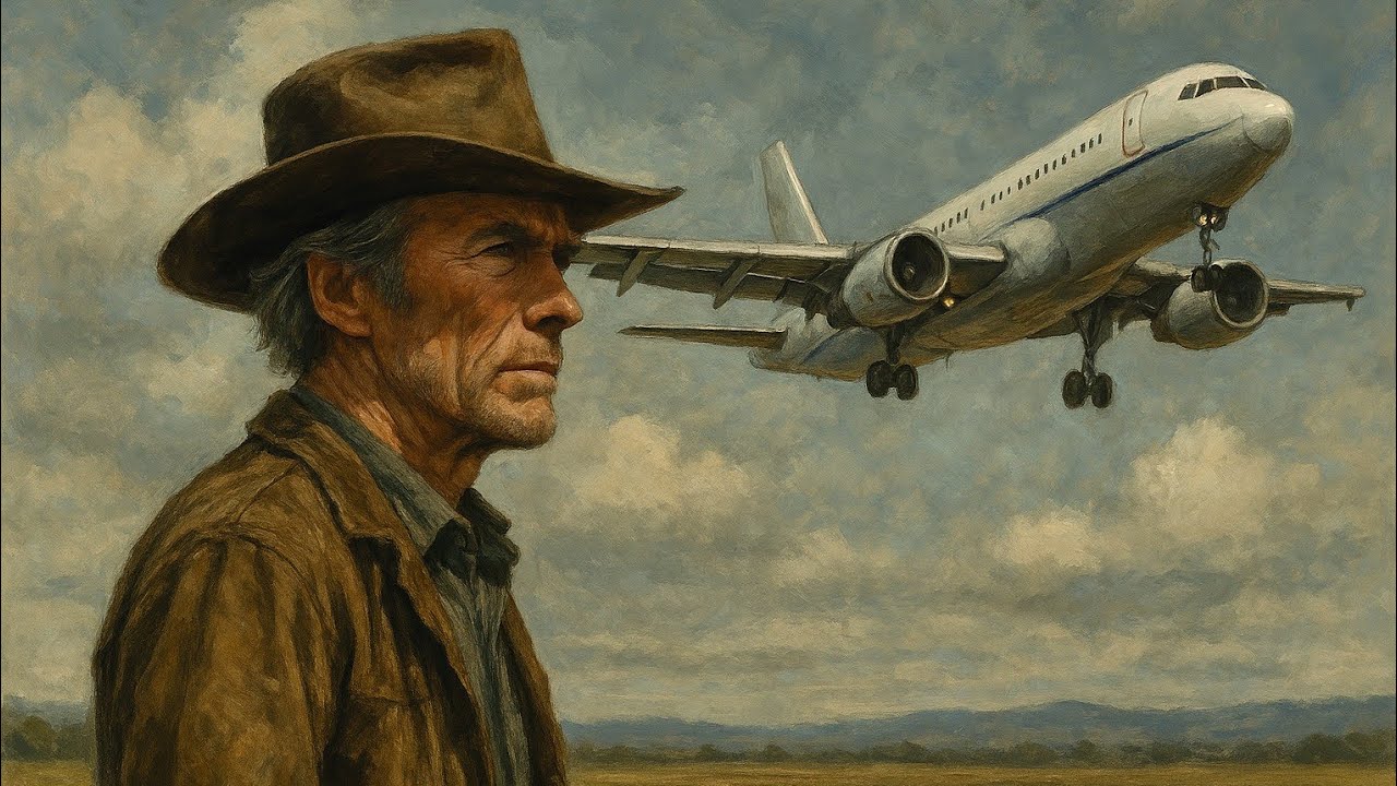 Clint y un avión de chiste. Secuencia 76.