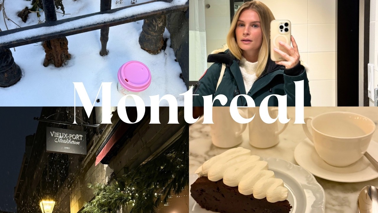 Montreal vlog: snow, shopping & a night on the town! 🇨🇦❄️🎄