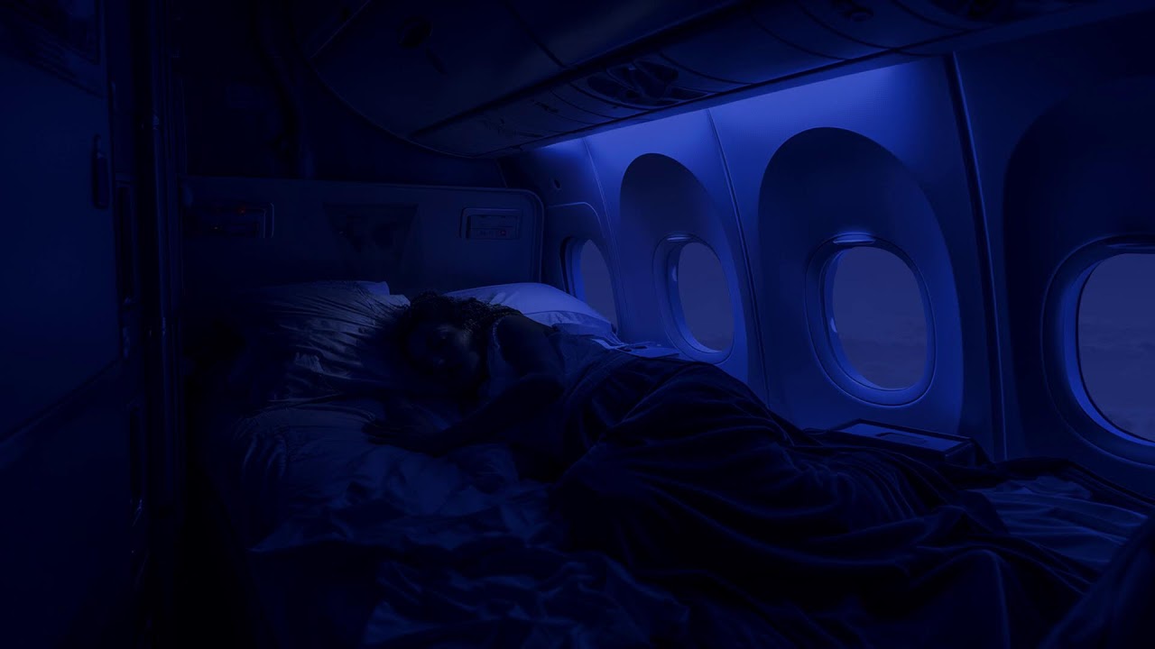 Floating In Space | Airplane Cabin White Noise Jet Sounds | Great for Sleeping, Studying, Reading