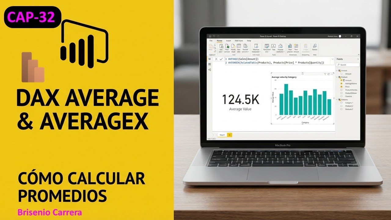 Power BI Unir DAX Average Aprendemos a Sacar Promedios