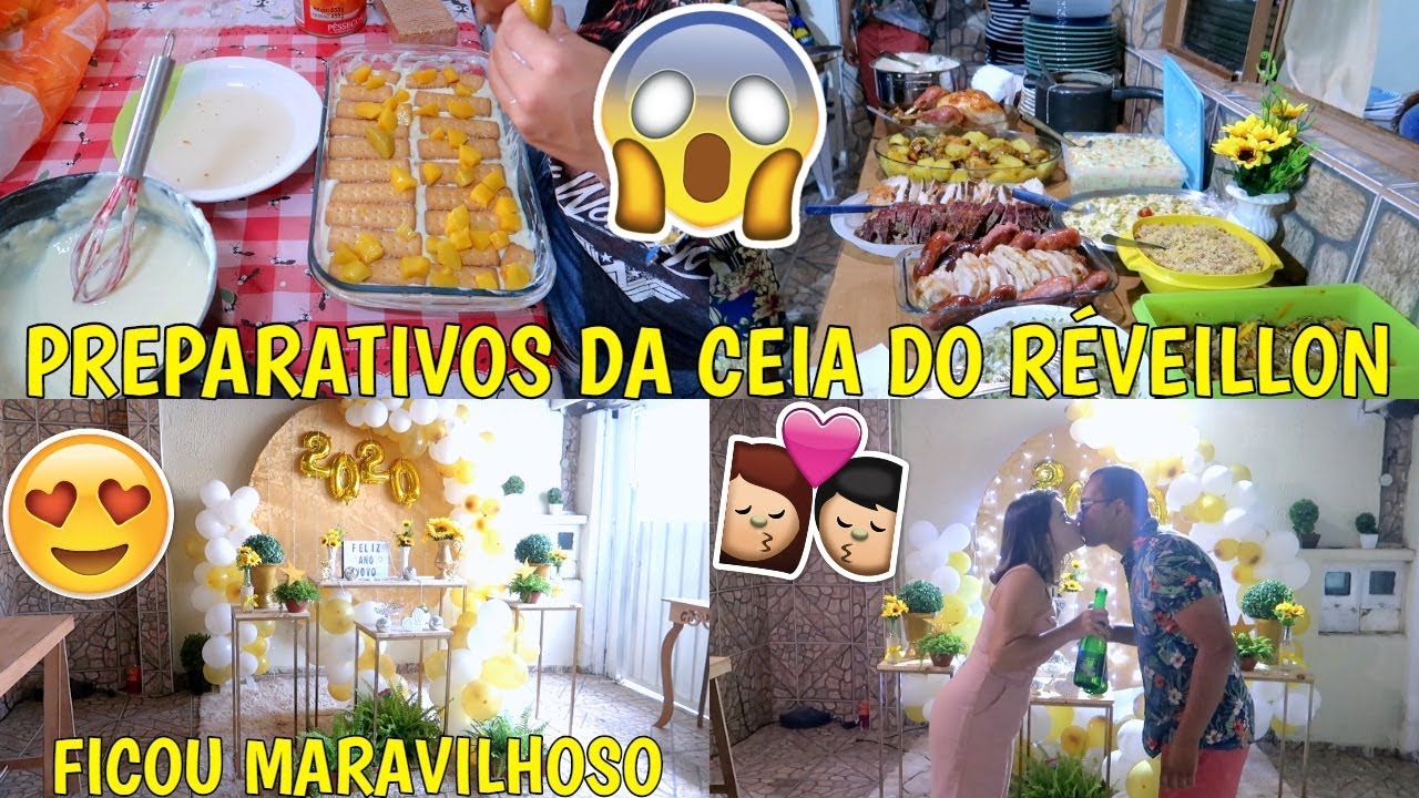 VLOG DOS PREPARATIVOS DA CEIA DO RÉVEILLON (PREPARANDO A COMIDA E A DECORAÇÃO) ♥ - Bruna Paula