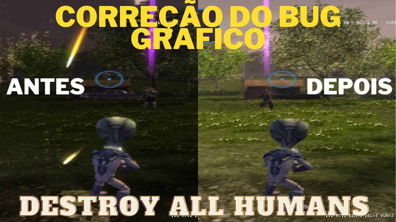 Correção do bug gráfico do Destroy All humans 1 e 2 No Aether sx2
