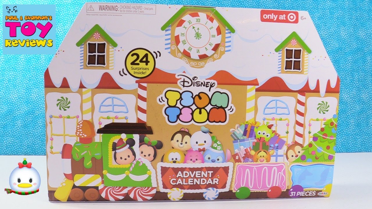 Disney Target Tsum Tsum Advent Calendar Exclusive Hidden Toys Review Opening | PSToyReviews