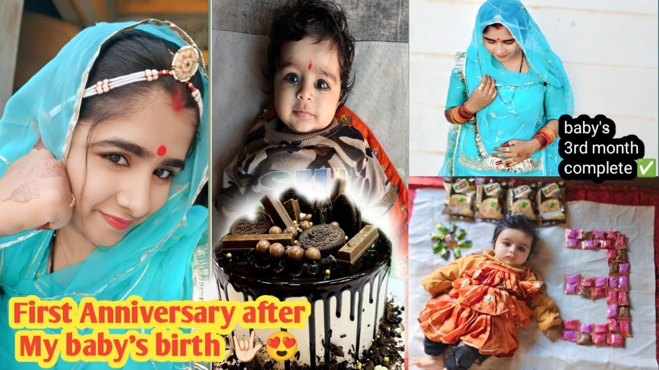 4 anniversary 🍰🎉 || My baby's 3 month complete ✅💯 || #vlog 