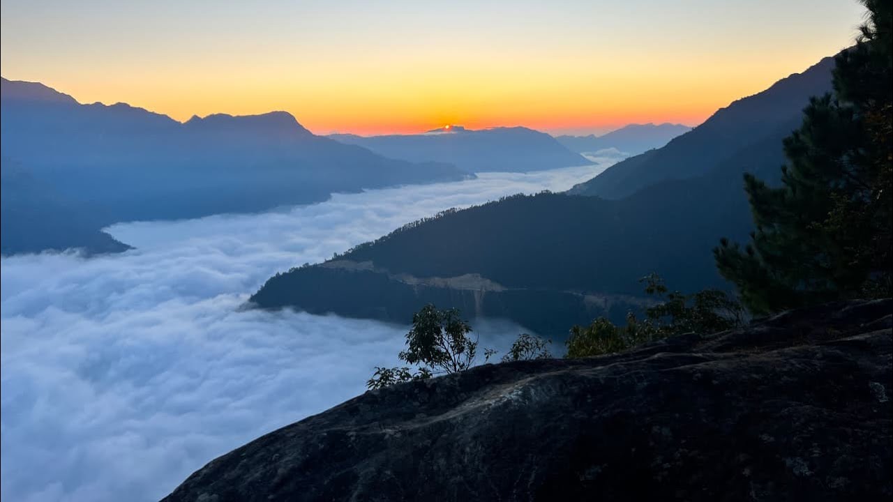 hiking to mt. Naziiphfii …#India and Myanmar pillar ..