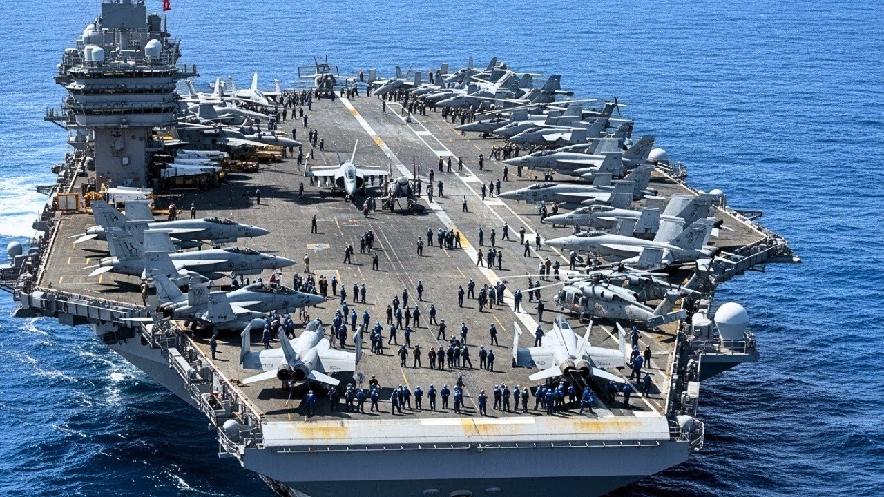 USS Gerald R. Ford in Striking Distance of Venezuela The World’s Largest Aircraft Carrier