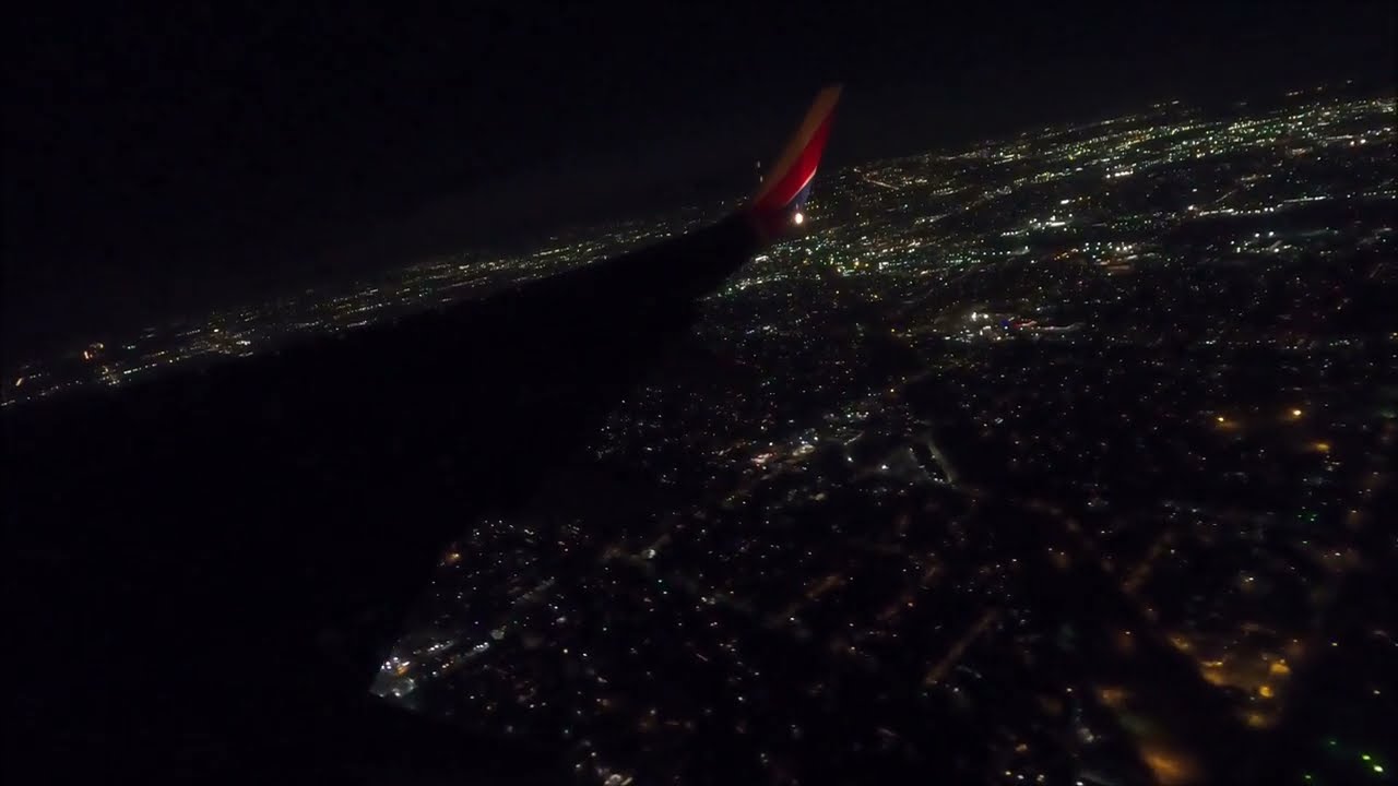[FULL NIGHT FLIGHT] Burbank (BUR) - Las Vegas (LAS) — Southwest Airlines — Boeing 737-7BD — N7713A