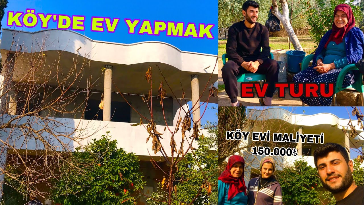 Köy'de Yeni Evimizi Tanıtıyoruz Köyde Ev Yapmak ve Köy Evi Maliyeti günlük vlog