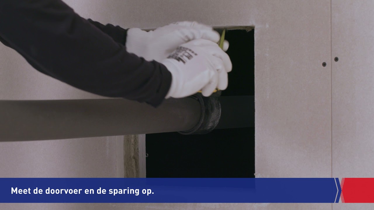 Nullifire FP302, etc.  - Brandwerend afdichten van een met elastomeer geïsoleerde metalen buis