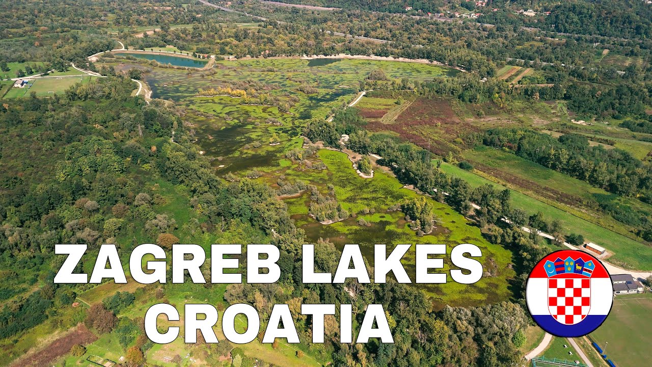 Lakes Around Zagreb, Croatia 🇭🇷, DJI AIR 3 Drone Landscape.