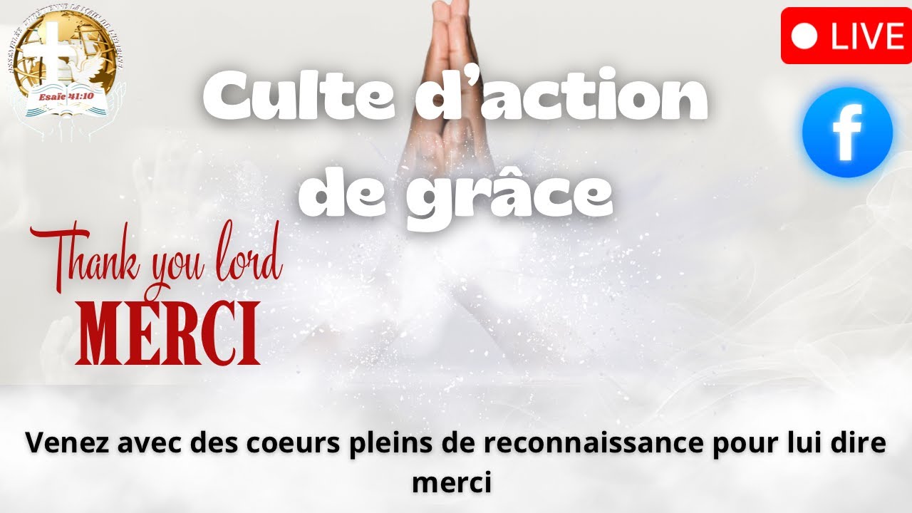 Bienvenue dans notre culte conduite par la jeunesse