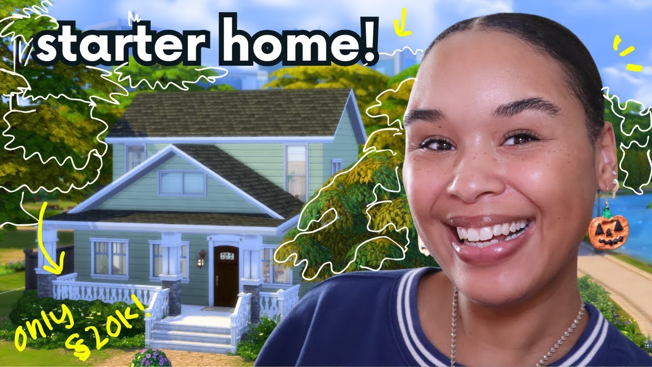 Можно ли построить милый *пригородный* дом в Sims менее чем за 20 000 долларов? | Build Challenge