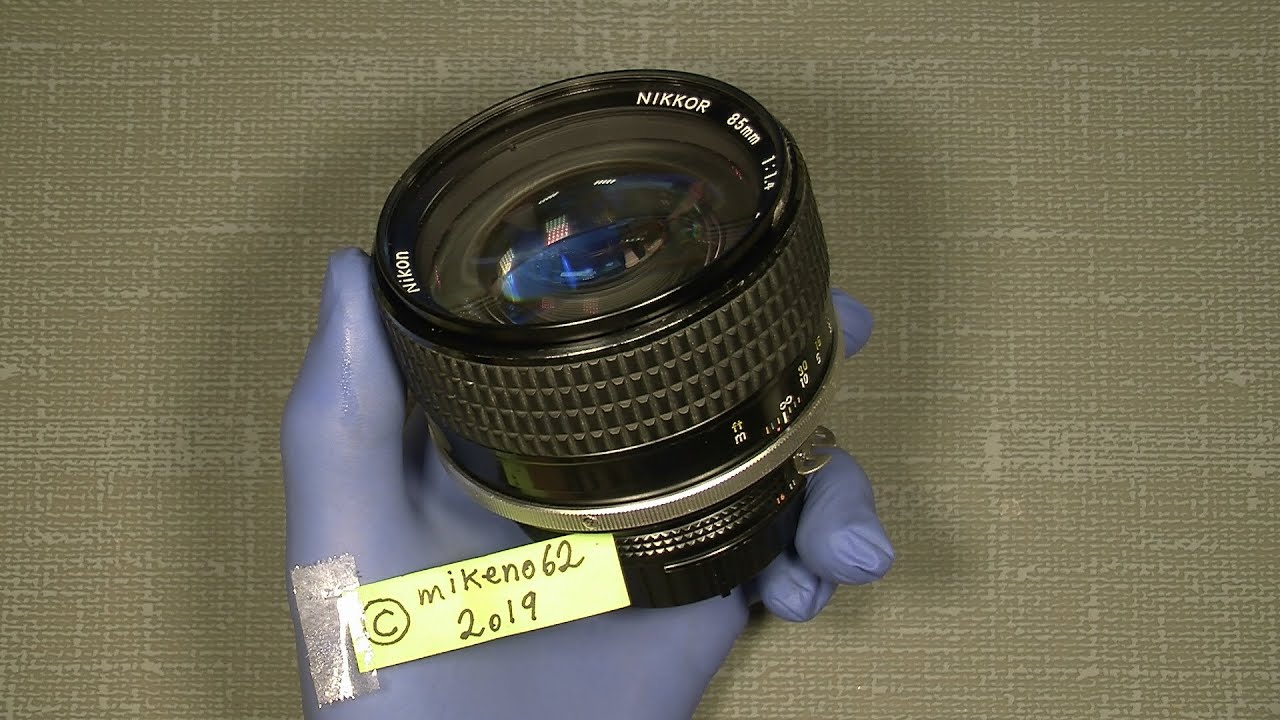 Cleaning lens elements In Ai-s Nikkor 85mm 1:1.4____it turn out to be okay