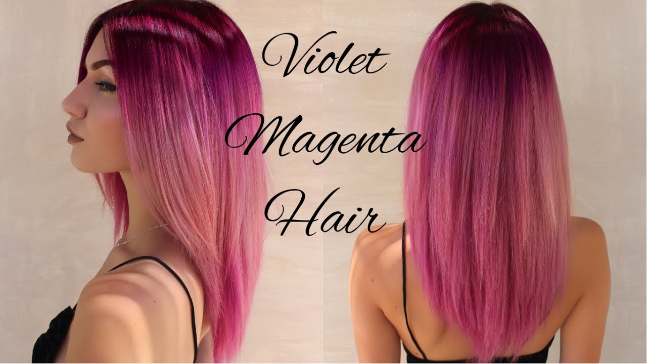 Dyeing my Hair Dark Violet Magenta | Bleeding Effect | Stella