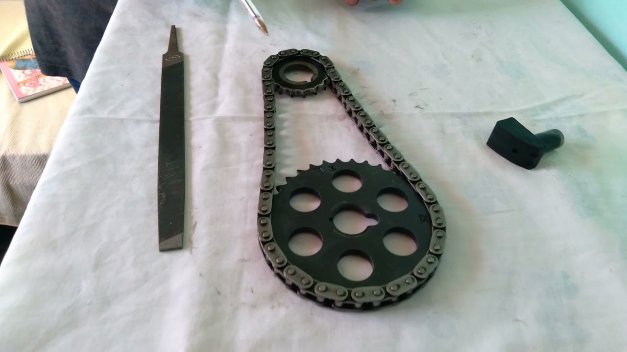 posição correta da corrente de comando motor Ford Cht.