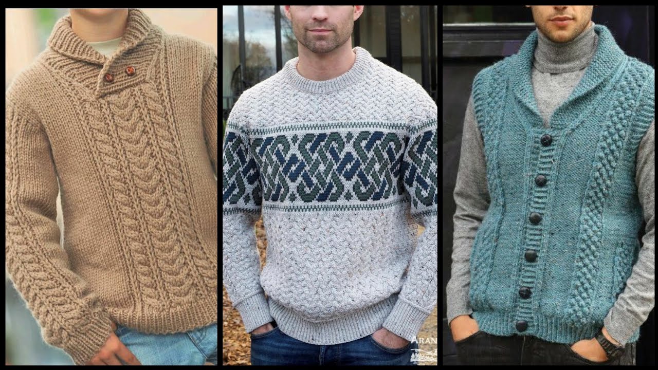Men's sweater design ideas//gents sweater knitting design 