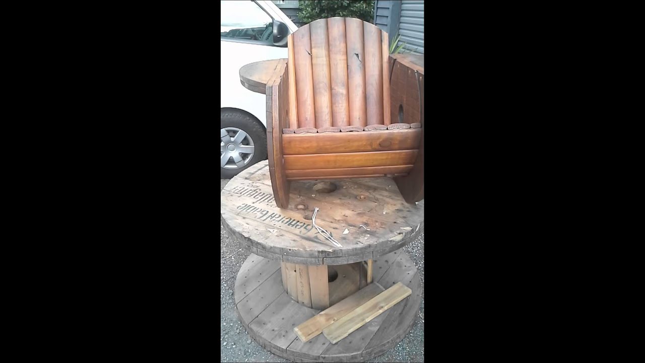 Cable Spool Chair
