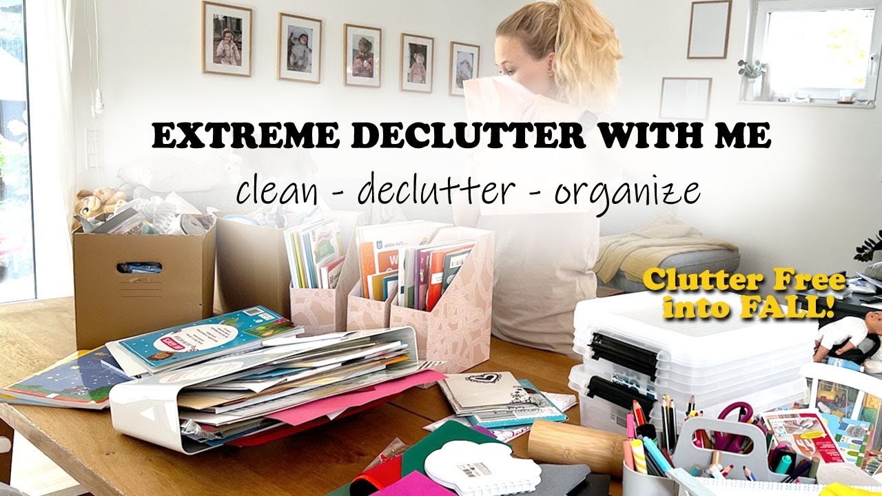 Extreme DECLUTTER with me // Clean, Declutter and Organize // GET IT ALL DONE