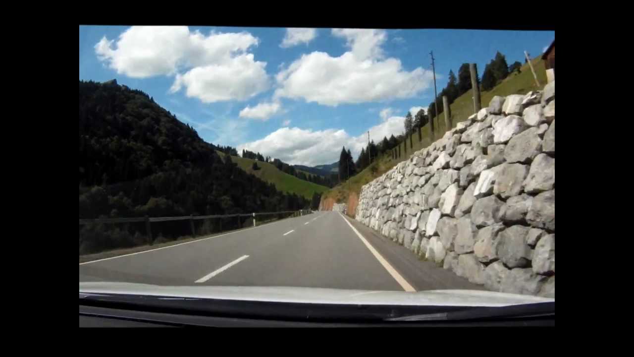 Fahrt hinunter von der Schwägalp mit dem Mazda 3 MZR-CD 2.2