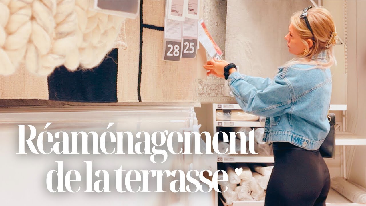 RÉAMÉNAGEMENT DE LA TERRASSE 🪴🌼| Aménagement extérieur • Remise en état pour le printemps